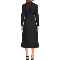 Leinen-Midikleid für Damen