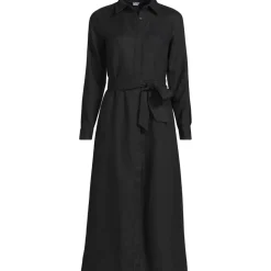 Leinen-Midikleid für Damen