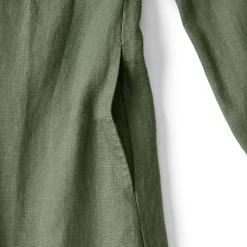 Leinen-Midikleid für Damen
