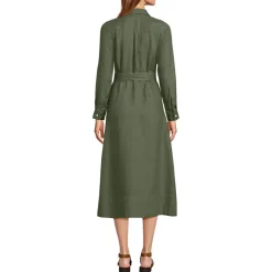 Leinen-Midikleid für Damen