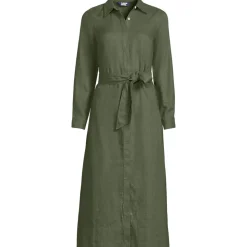 Leinen-Midikleid für Damen