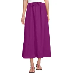 Leinen-Midirock für Damen