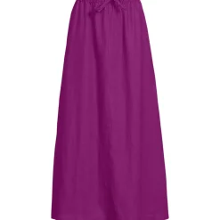 Leinen-Midirock für Damen