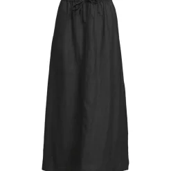 Leinen-Midirock für Damen
