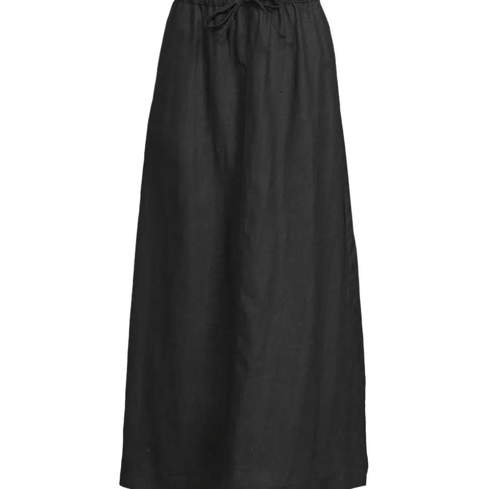 Leinen-Midirock für Damen