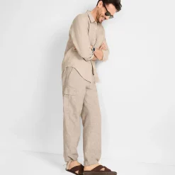 Leinenmix-Cargohose für Herren