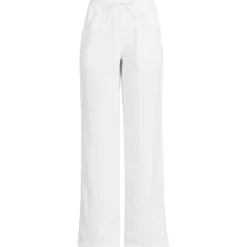 Leinen-Schlupfhose mit weitem Bein für Damen
