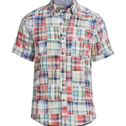 Madras-Kurzarmhemd für Herren, Classic Fit