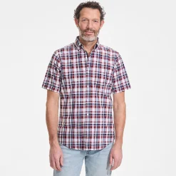 Madras-Kurzarmhemd für Herren, Classic Fit