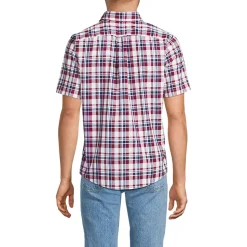 Madras-Kurzarmhemd für Herren, Classic Fit
