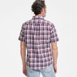 Madras-Kurzarmhemd für Herren, Classic Fit