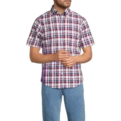 Madras-Kurzarmhemd für Herren, Classic Fit