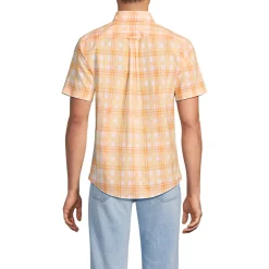 Madras-Kurzarmhemd für Herren, Classic Fit