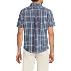 Madras-Kurzarmhemd für Herren, Classic Fit