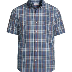 Madras-Kurzarmhemd für Herren, Classic Fit