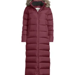 Maxi-Daunenmantel mit Kapuze für Damen