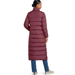 Maxi-Daunenmantel mit Kapuze für Damen