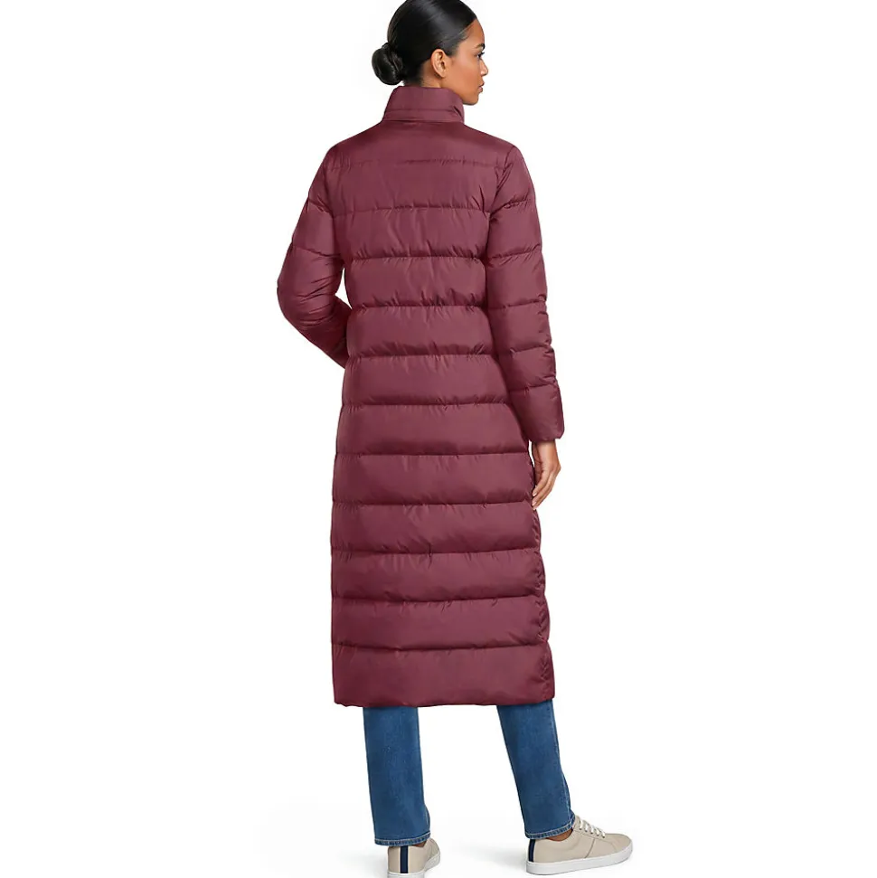 Maxi-Daunenmantel mit Kapuze für Damen