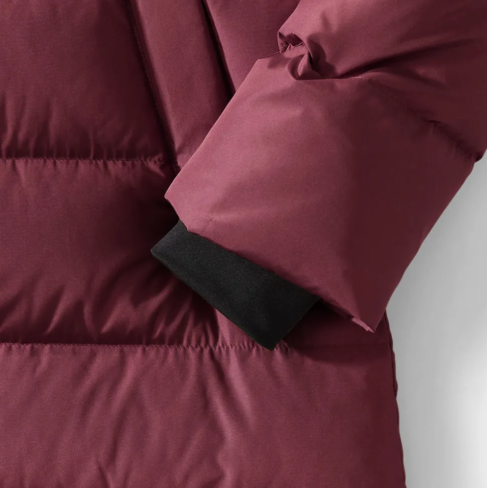 Maxi-Daunenmantel mit Kapuze für Damen