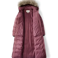 Maxi-Daunenmantel mit Kapuze für Damen