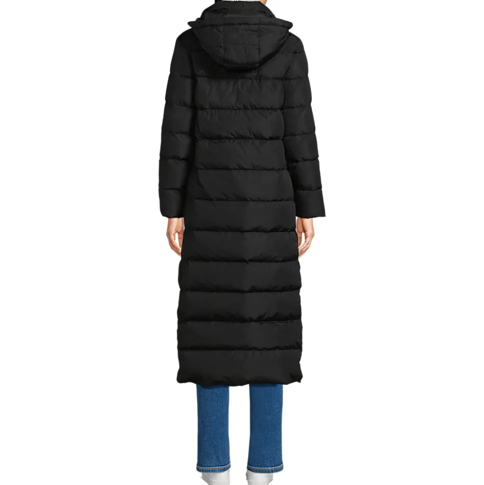 Maxi-Daunenmantel mit Kapuze für Damen