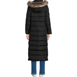 Maxi-Daunenmantel mit Kapuze für Damen