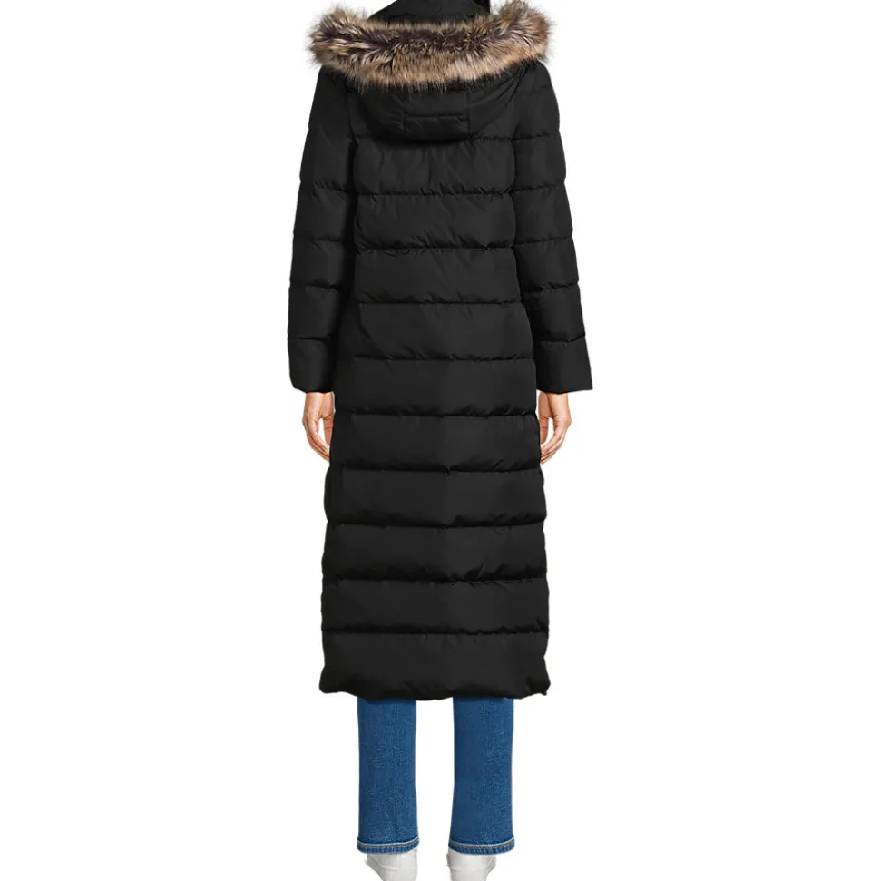 Maxi-Daunenmantel mit Kapuze für Damen