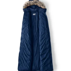 Maxi-Daunenmantel mit Kapuze für Damen