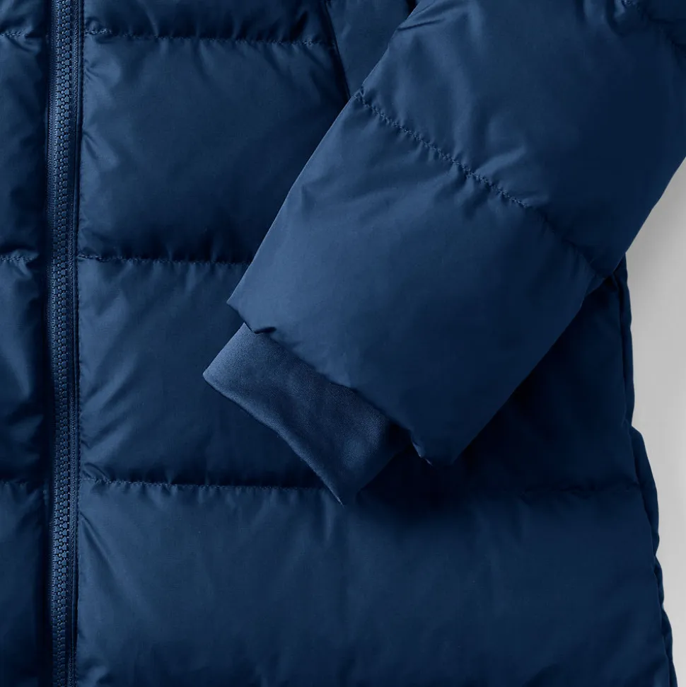 Maxi-Daunenmantel mit Kapuze für Damen