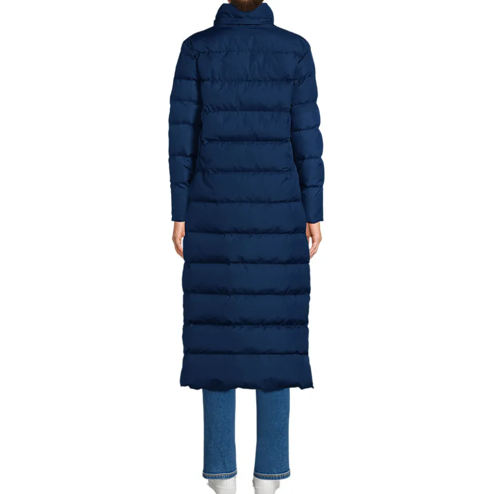 Maxi-Daunenmantel mit Kapuze für Damen