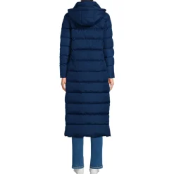 Maxi-Daunenmantel mit Kapuze für Damen