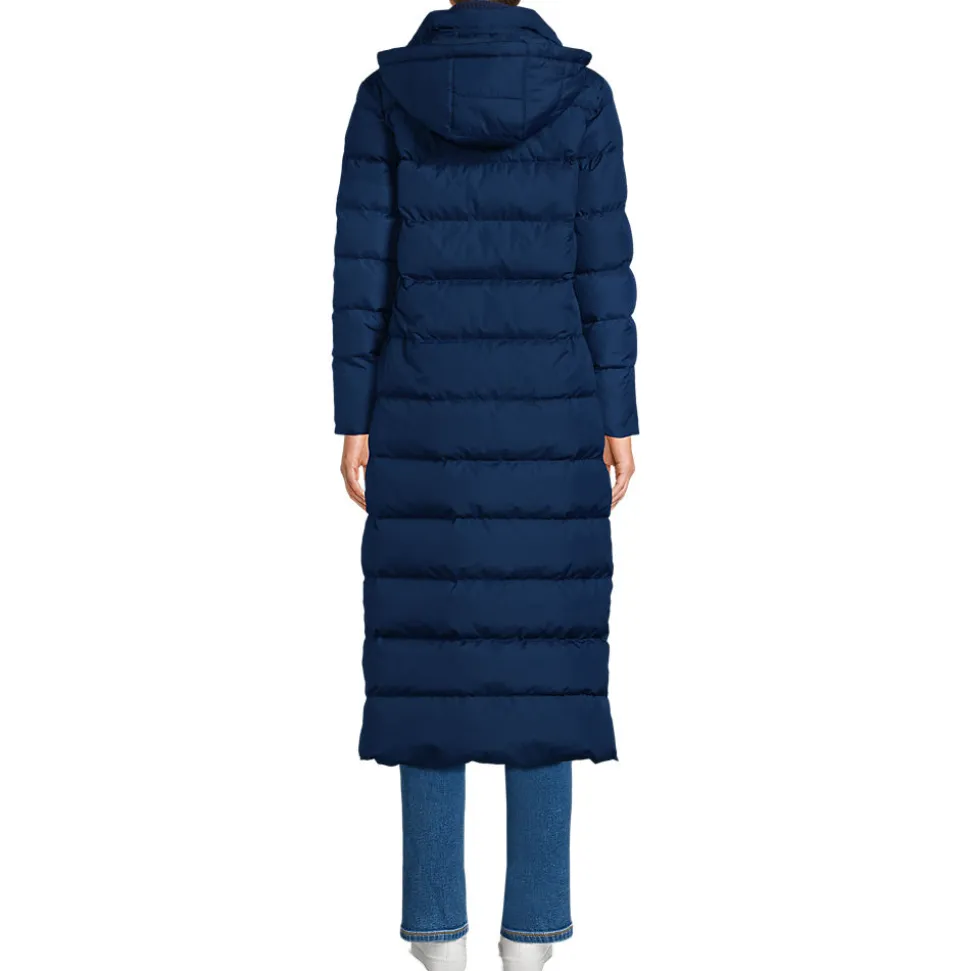 Maxi-Daunenmantel mit Kapuze für Damen
