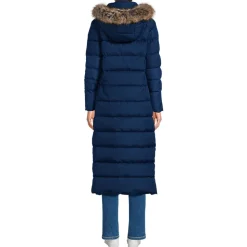 Maxi-Daunenmantel mit Kapuze für Damen