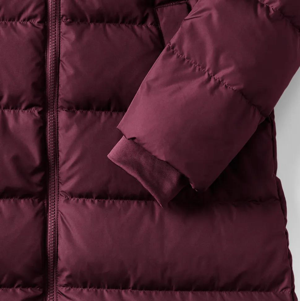 Maxi-Daunenmantel mit Kapuze für Damen