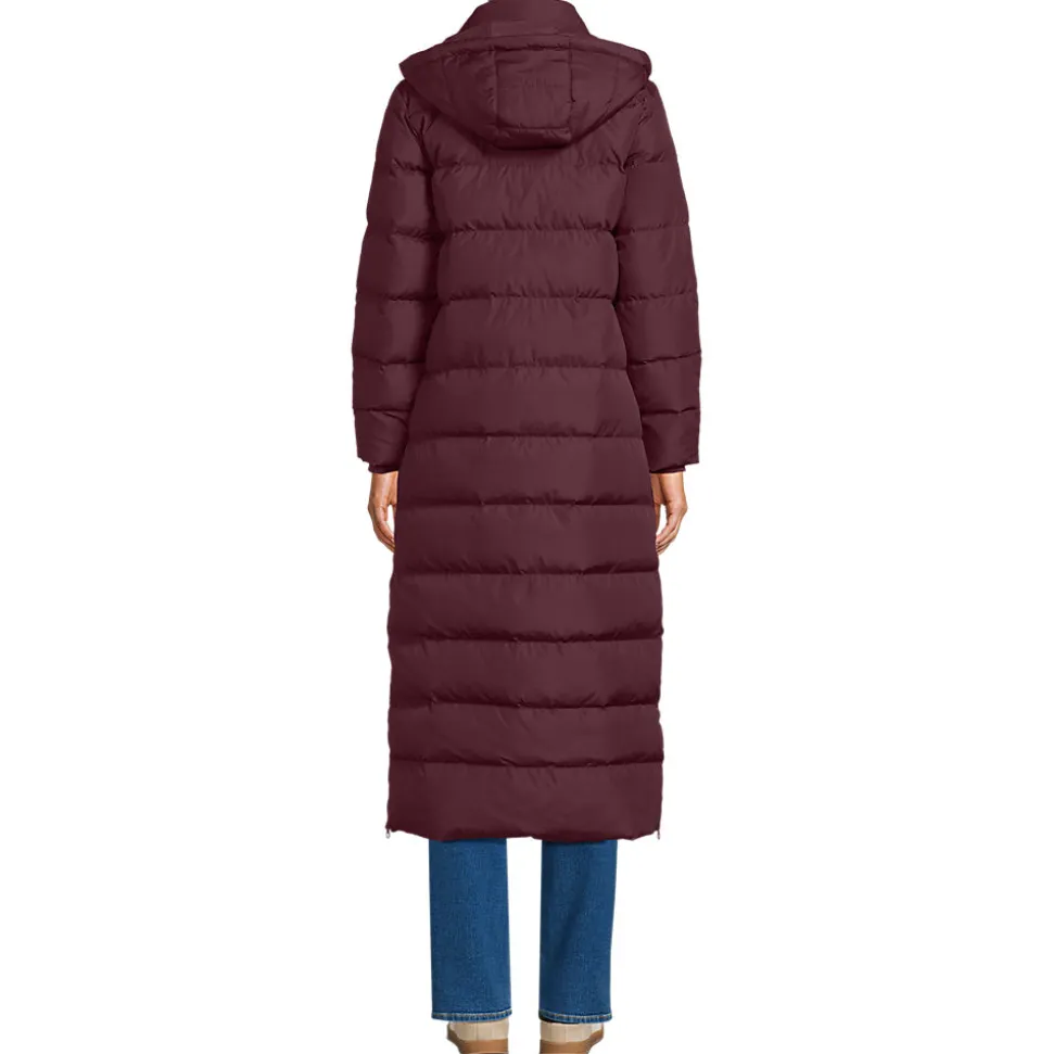Maxi-Daunenmantel mit Kapuze für Damen