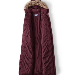 Maxi-Daunenmantel mit Kapuze für Damen