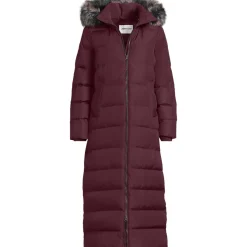 Maxi-Daunenmantel mit Kapuze für Damen