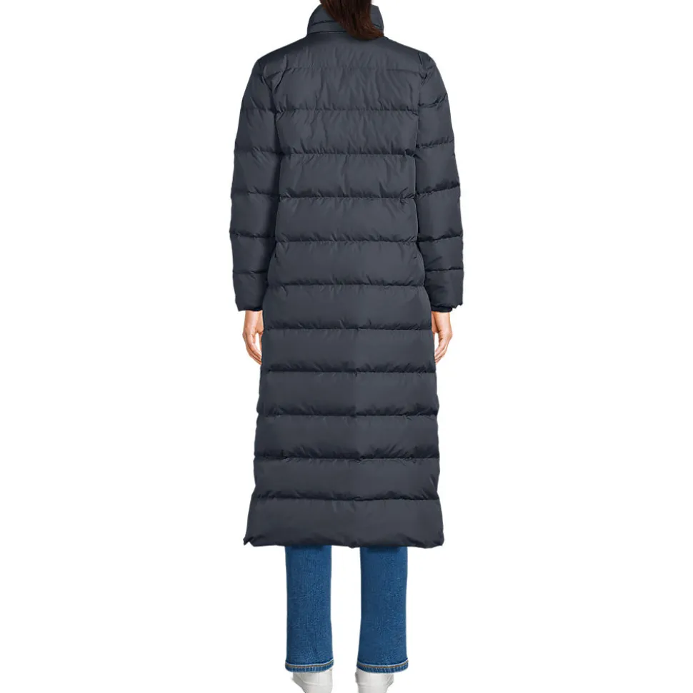 Maxi-Daunenmantel mit Kapuze für Damen