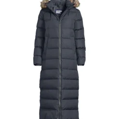 Maxi-Daunenmantel mit Kapuze für Damen