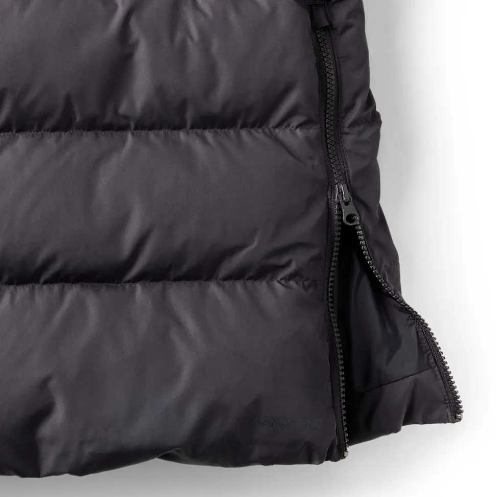 Maxi-Daunenmantel mit Kapuze für Damen