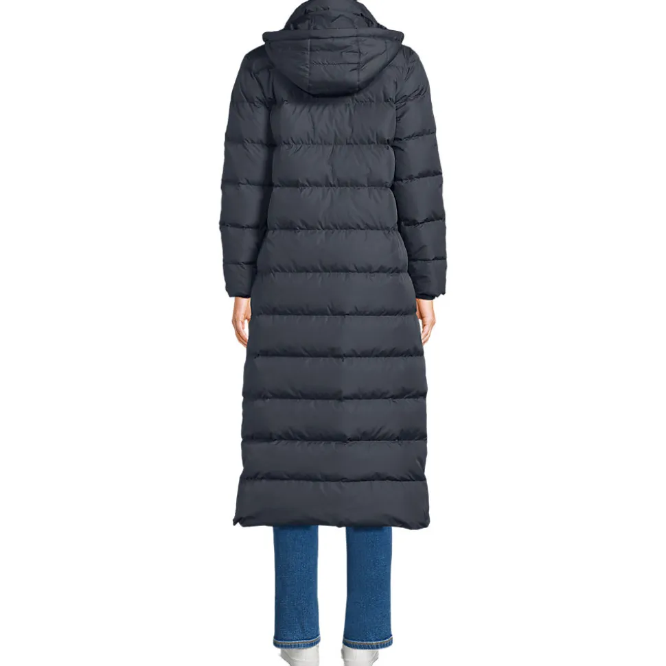 Maxi-Daunenmantel mit Kapuze für Damen