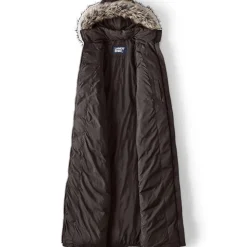 Maxi-Daunenmantel mit Kapuze für Damen