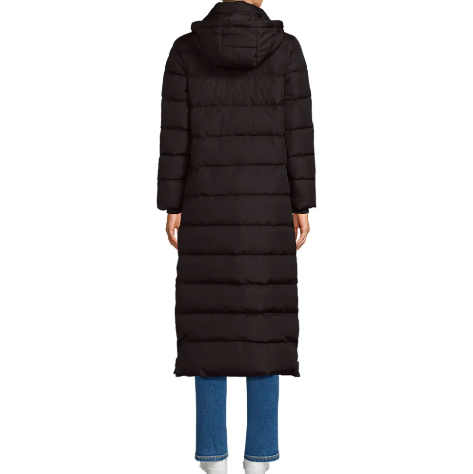 Maxi-Daunenmantel mit Kapuze für Damen