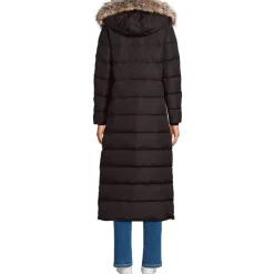 Maxi-Daunenmantel mit Kapuze für Damen