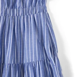 Maxikleid aus Baumwolle mit Lochstickerei für Damen