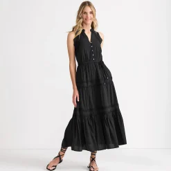 Maxikleid aus Baumwoll-Voile für Damen