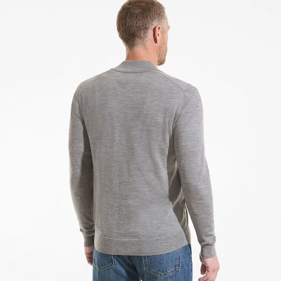 Merino-Cardigan mit Reißverschluss für Herren