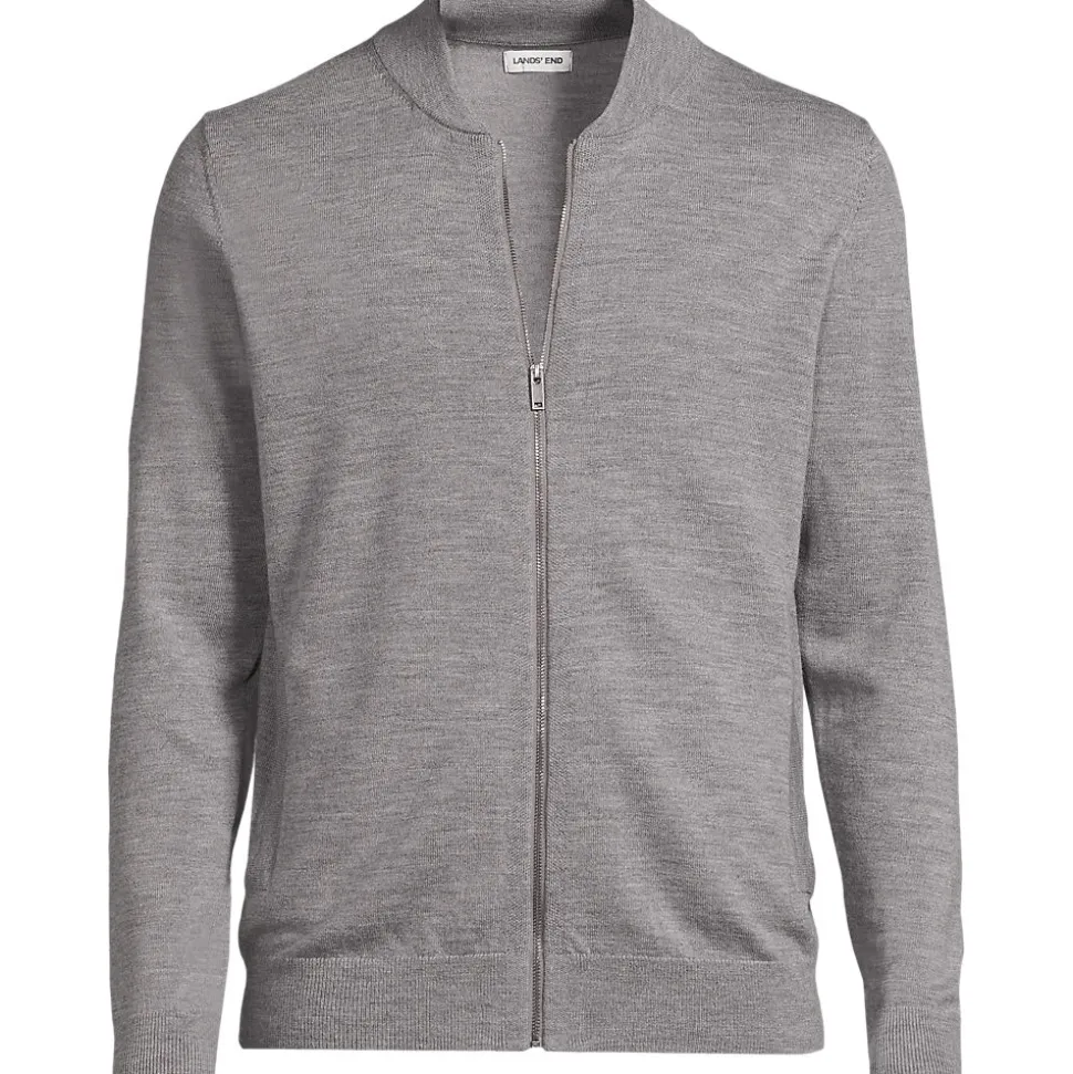 Merino-Cardigan mit Reißverschluss für Herren