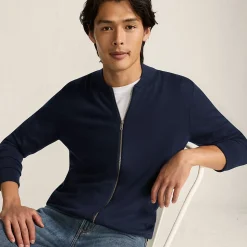 Merino-Cardigan mit Reißverschluss für Herren
