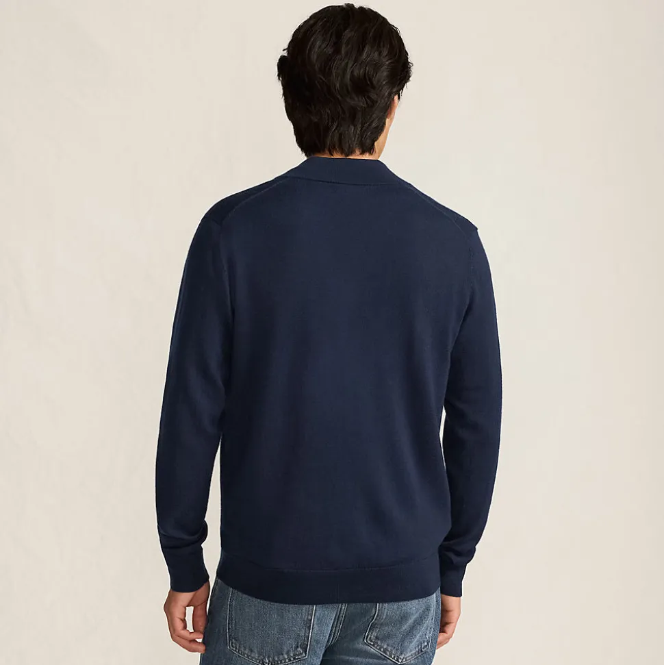 Merino-Cardigan mit Reißverschluss für Herren